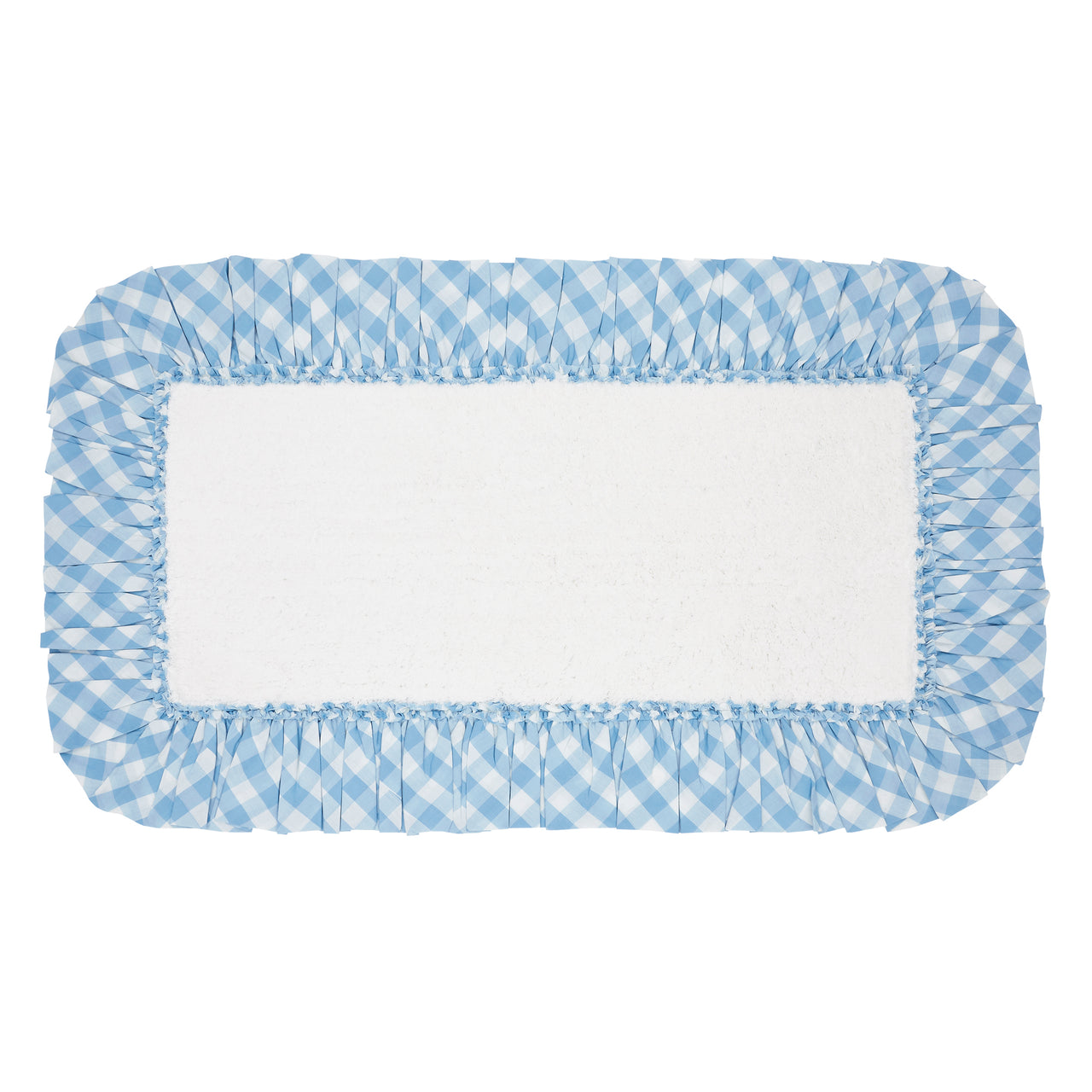 Annie Buffalo Blue Check Bathmat 27" x 48" VHC Brands