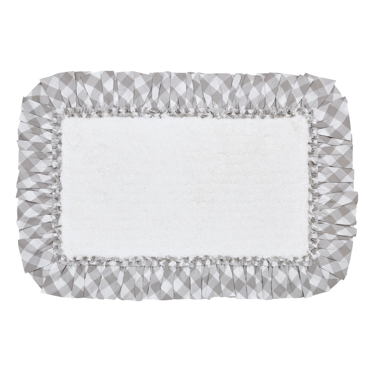 Annie Buffalo Grey Check Bathmat 20" x 30" VHC Brands