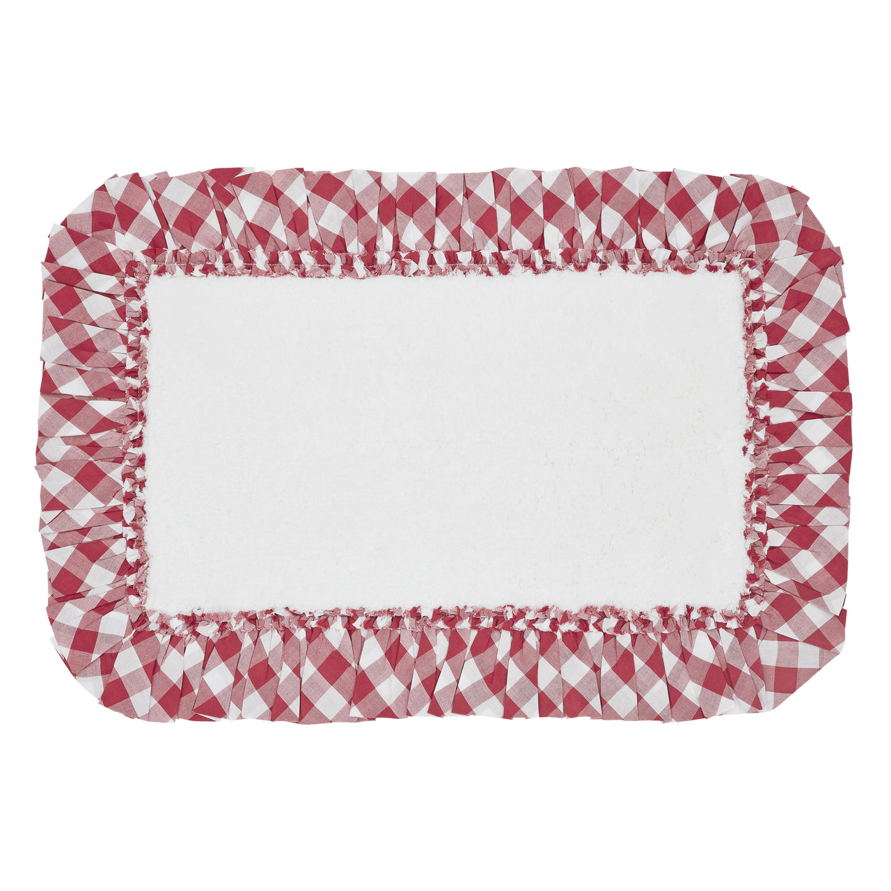 Annie Buffalo Red Check Bathmat 20" x 30" VHC Brands