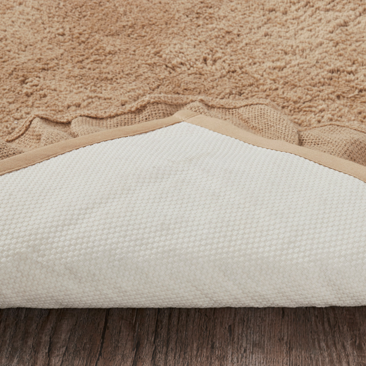 Burlap Natural w/ Black Check Bathmat 20" x 30" VHC Brands - The Fox Decor