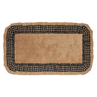 Thumbnail for Burlap Natural w/ Black Check Bathmat 27