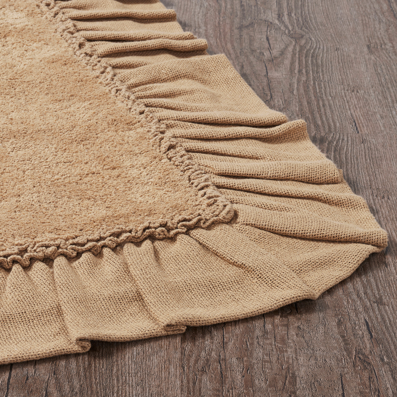 Burlap Natural Bathmat 27" x 48" VHC Brands - The Fox Decor
