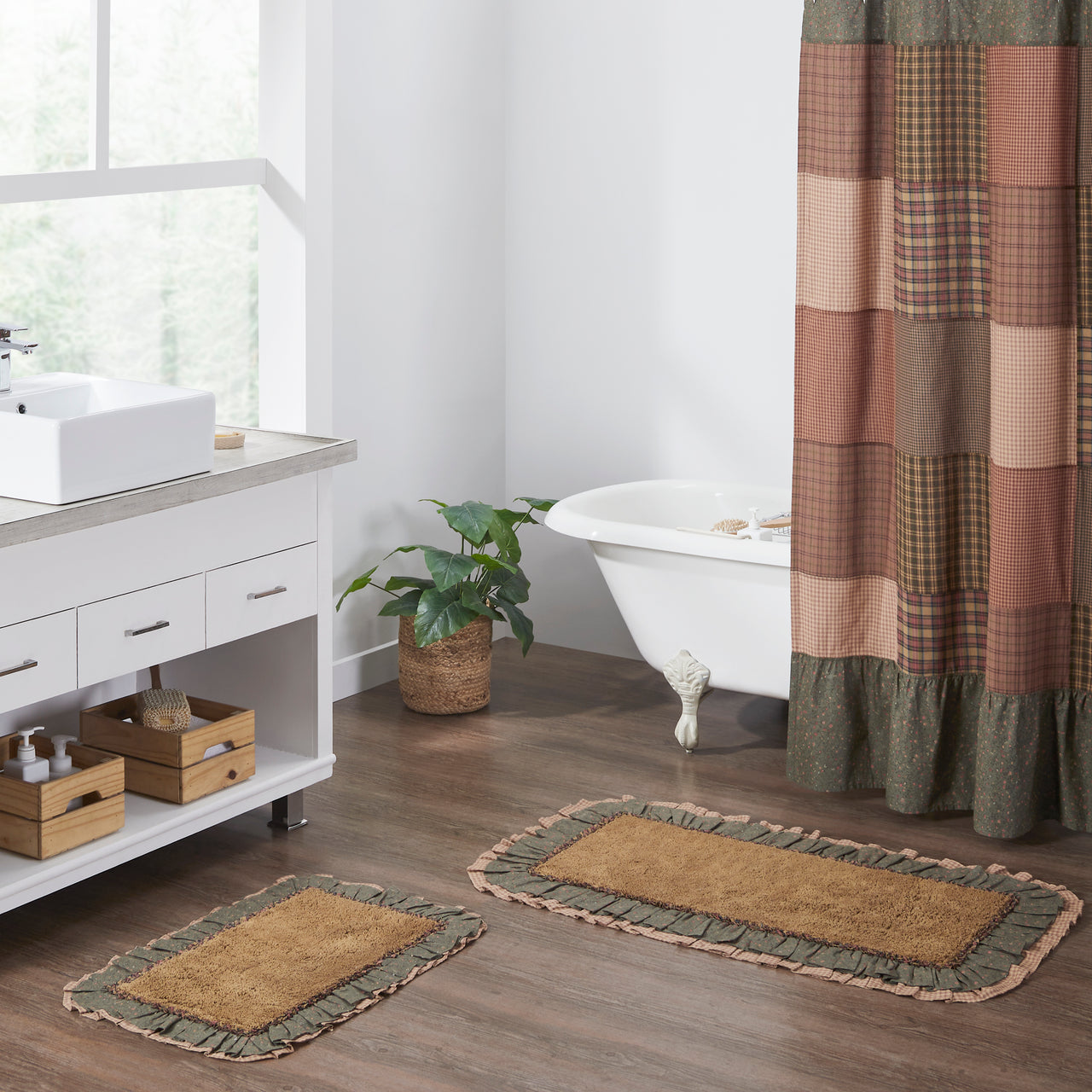 Crosswoods Bathmat 20" x 30" VHC Brands - The Fox Decor