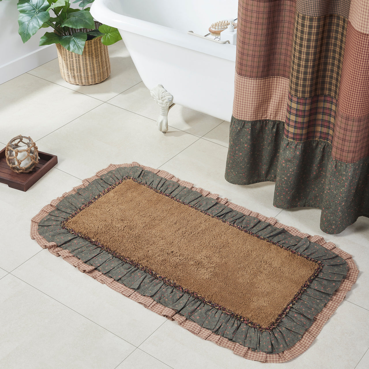 Crosswoods Bathmat 27" x 48" VHC Brands - The Fox Decor