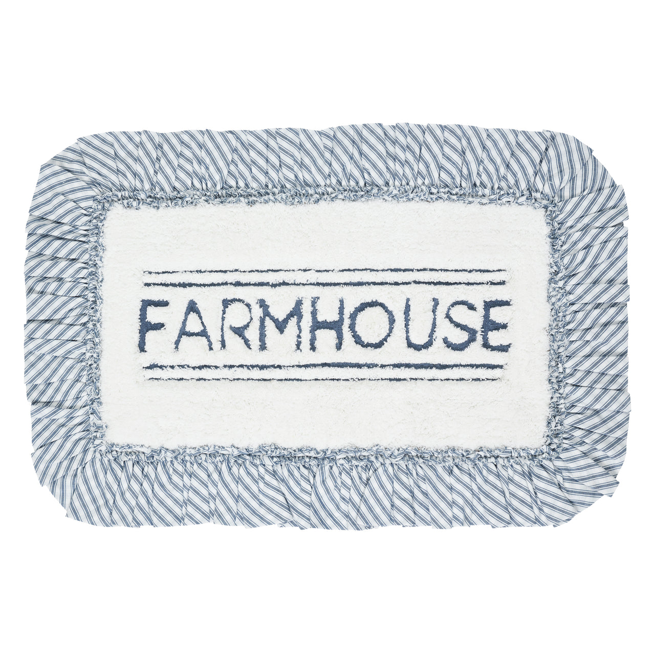 Sawyer Mill Blue Farmhouse Bathmat 20" x 30" VHC Brands