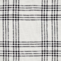 Thumbnail for Black Plaid Tier Curtain Set of 2 L24xW36 VHC Brands