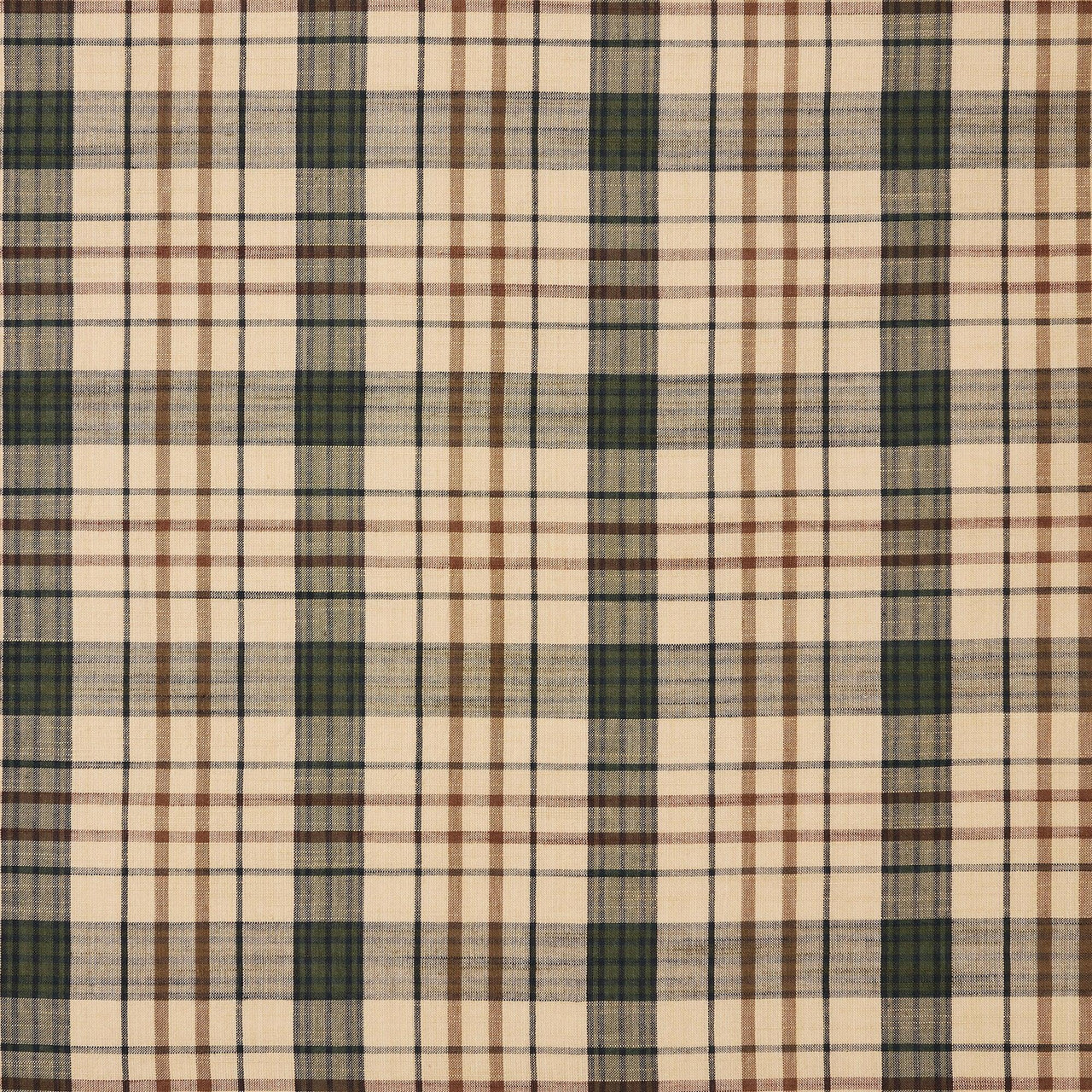 Cider Mill Plaid Short Panel Curtain Set of 2 63x36 VHC Brands