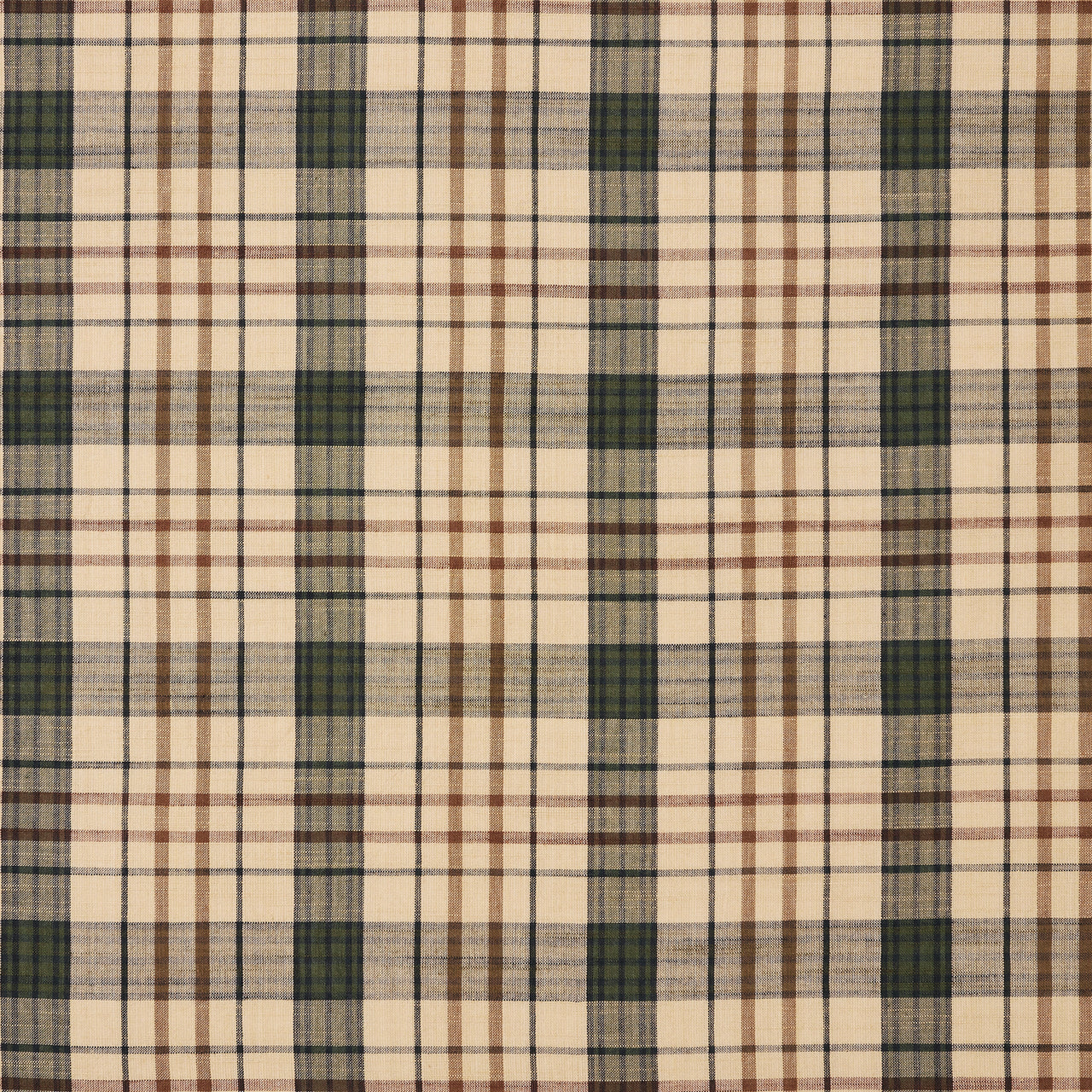 Cider Mill Plaid Short Panel Curtain Set of 2 63x36 VHC Brands