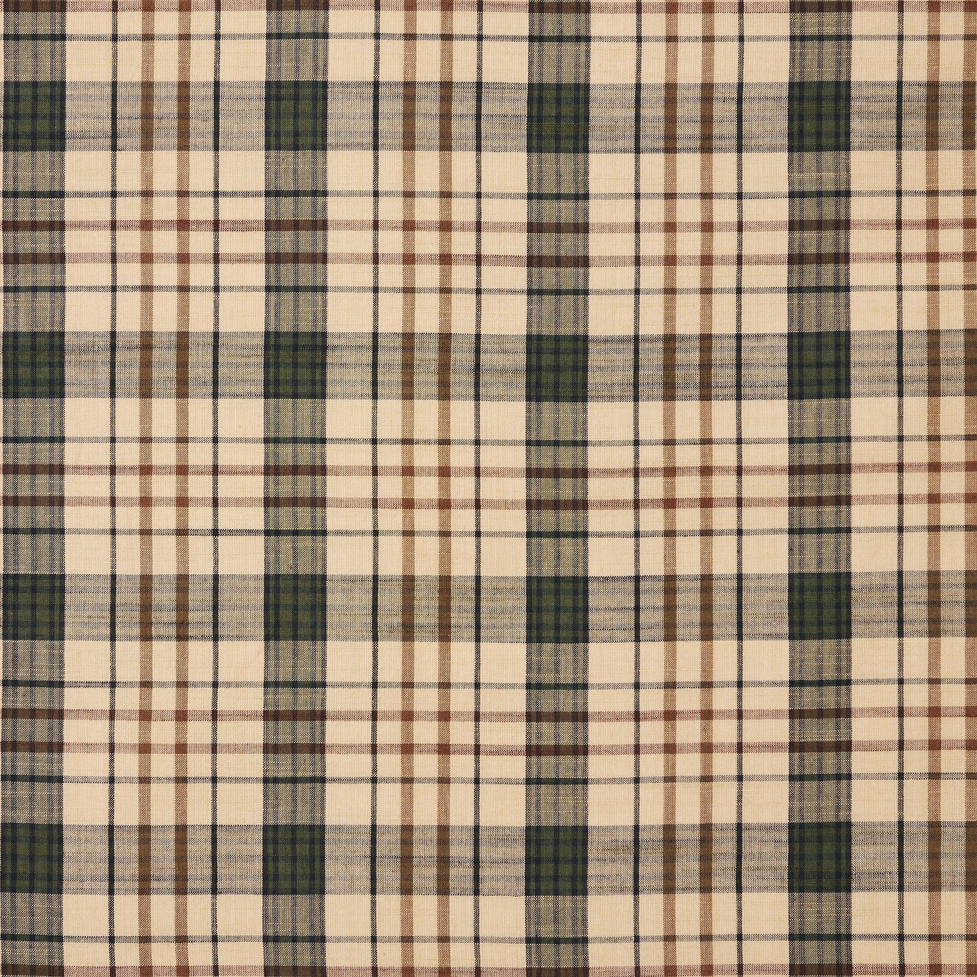 Cider Mill Plaid Tier Curtain Set of 2 L36xW36 VHC Brands - The Fox Decor