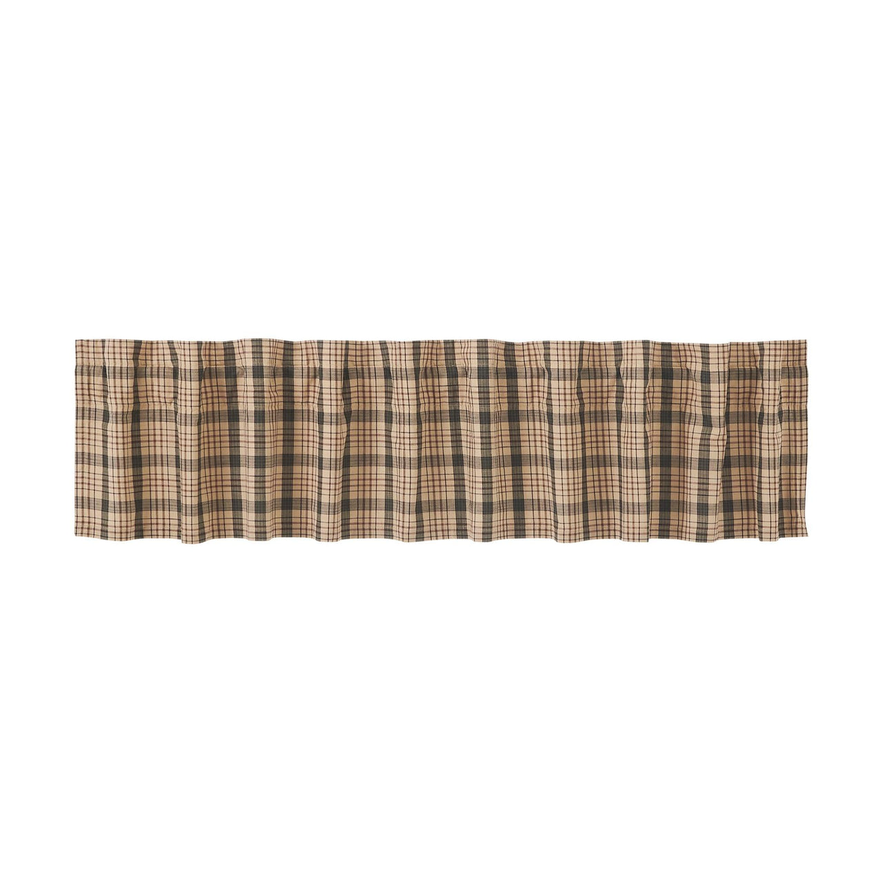 Cider Mill Plaid Valance Curtain 16x90 VHC Brands - The Fox Decor