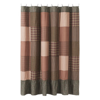 Thumbnail for Crosswoods Patchwork Shower Curtain 72x72 VHC Brands