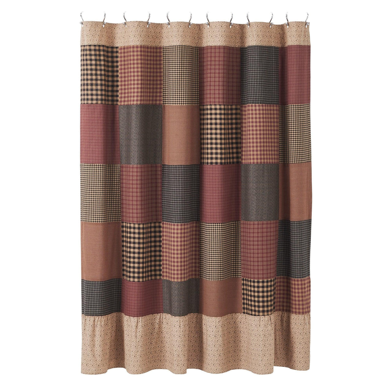 Maisie Patchwork Shower Curtain 72x72 VHC Brands