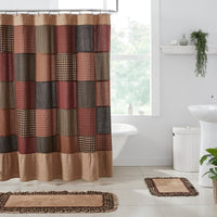 Thumbnail for Maisie Patchwork Shower Curtain 72x72 VHC Brands
