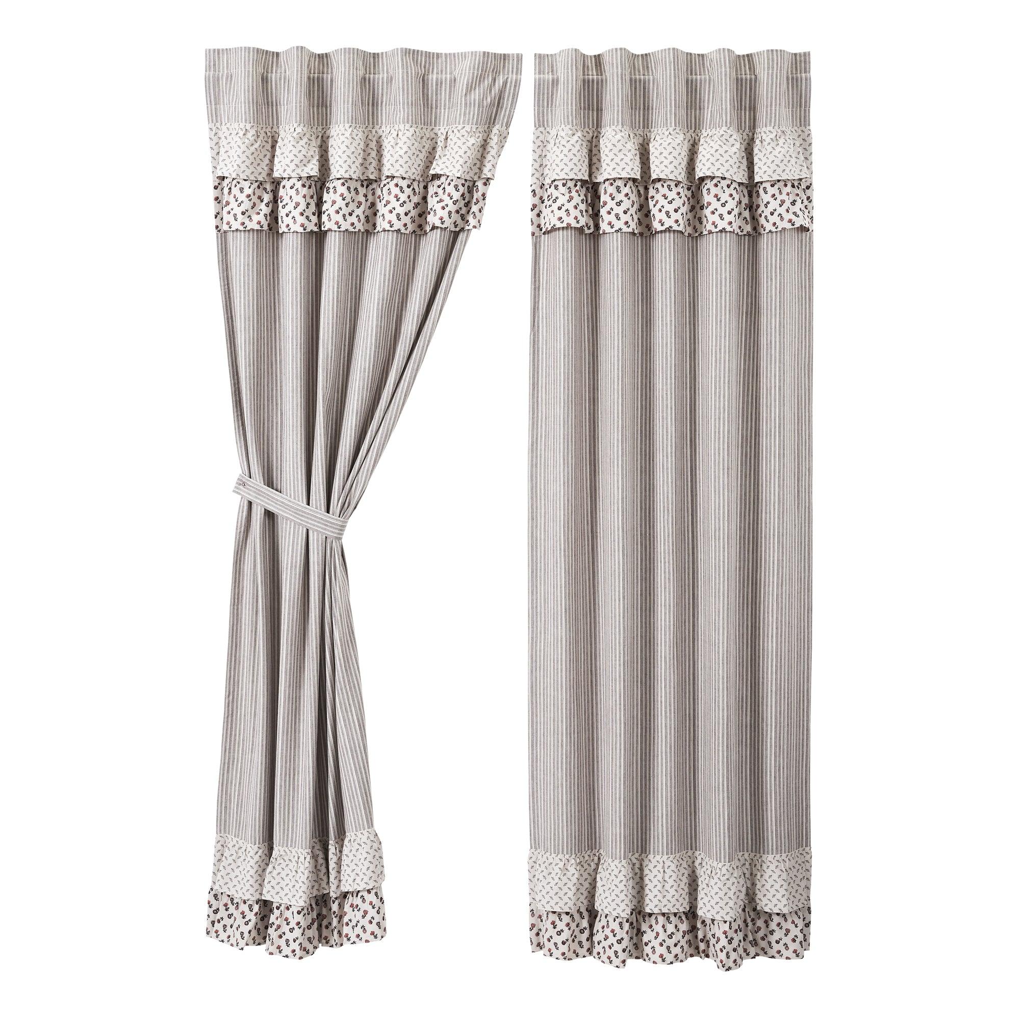 Florette Ruffled Panel Curtain Set of 2 84x40 VHC Brands - The Fox Decor