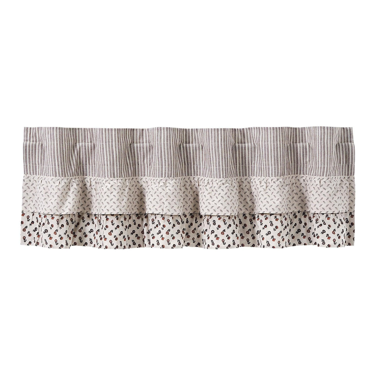 Florette Ruffled Valance Curtain 16x60 VHC Brands