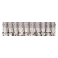 Thumbnail for Florette Ruffled Valance Curtain 16x90 VHC Brands
