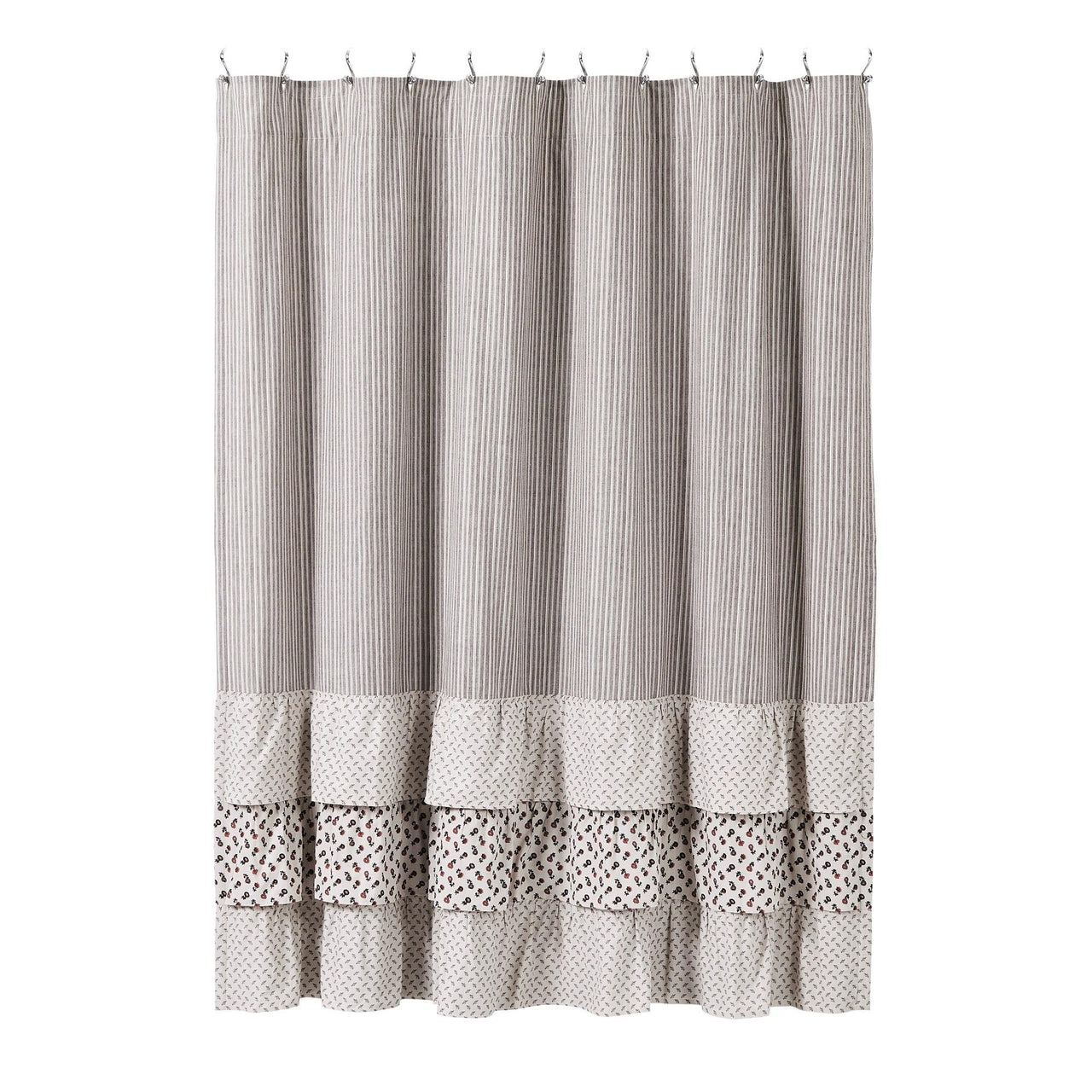 Florette Ruffled Shower Curtain 72x72 VHC Brands - The Fox Decor