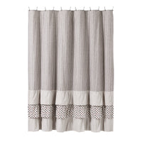Thumbnail for Florette Ruffled Shower Curtain 72x72 VHC Brands