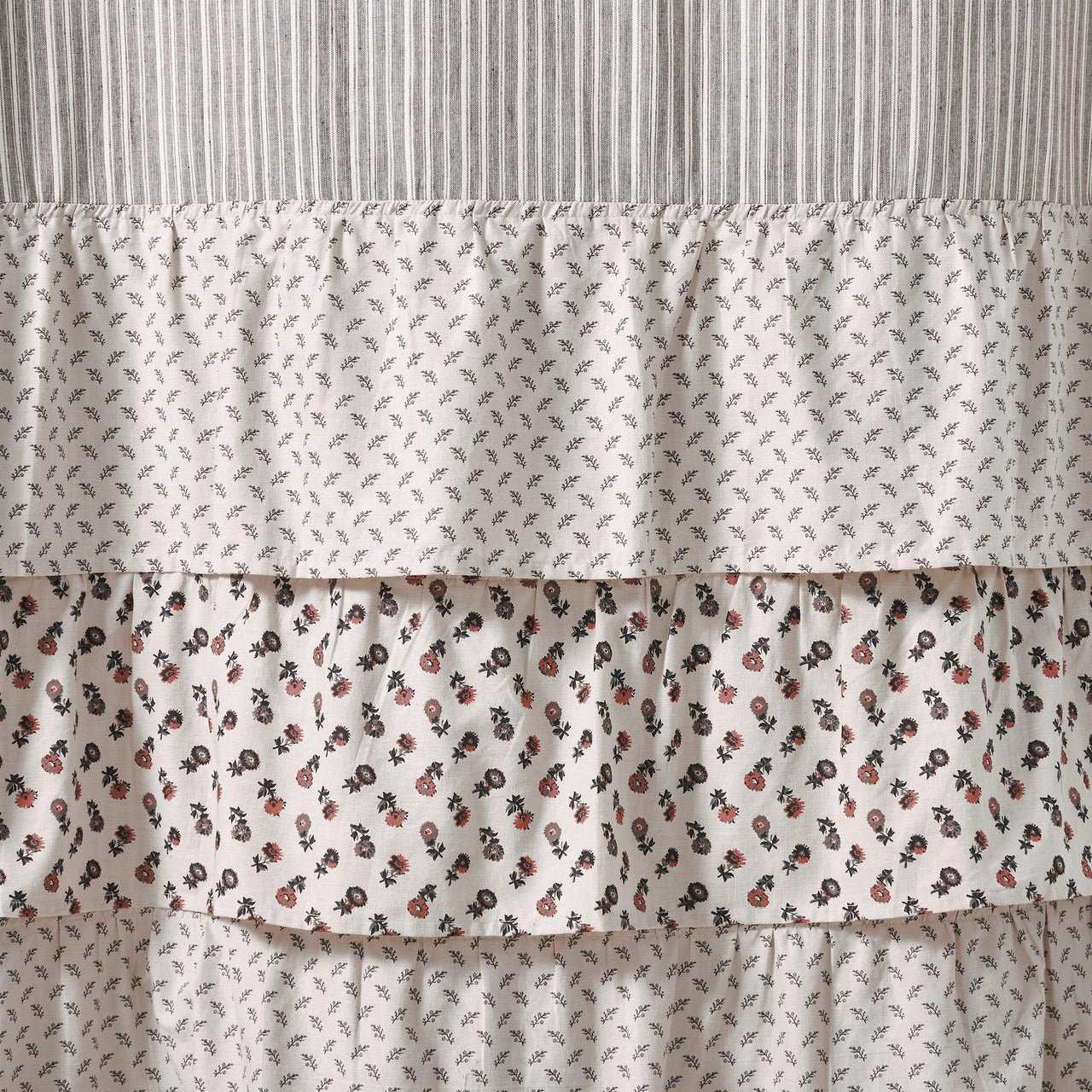 Florette Ruffled Shower Curtain 72x72 VHC Brands - The Fox Decor