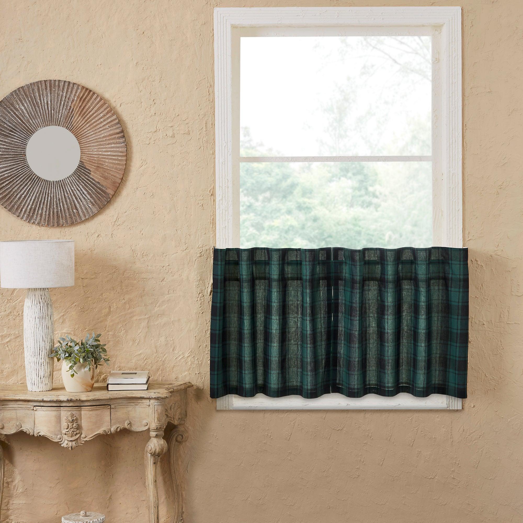 Pine Grove Tier Curtain Set of 2 L24xW36 VHC Brands - The Fox Decor