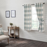 Thumbnail for Pine Grove Plaid Short Panel Curtain Set of 2 63x36 VHC Brands