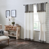 Thumbnail for Sawyer Mill Black Panel with Attached Patchwork Valance Set of 2 84x40 VHC Brands