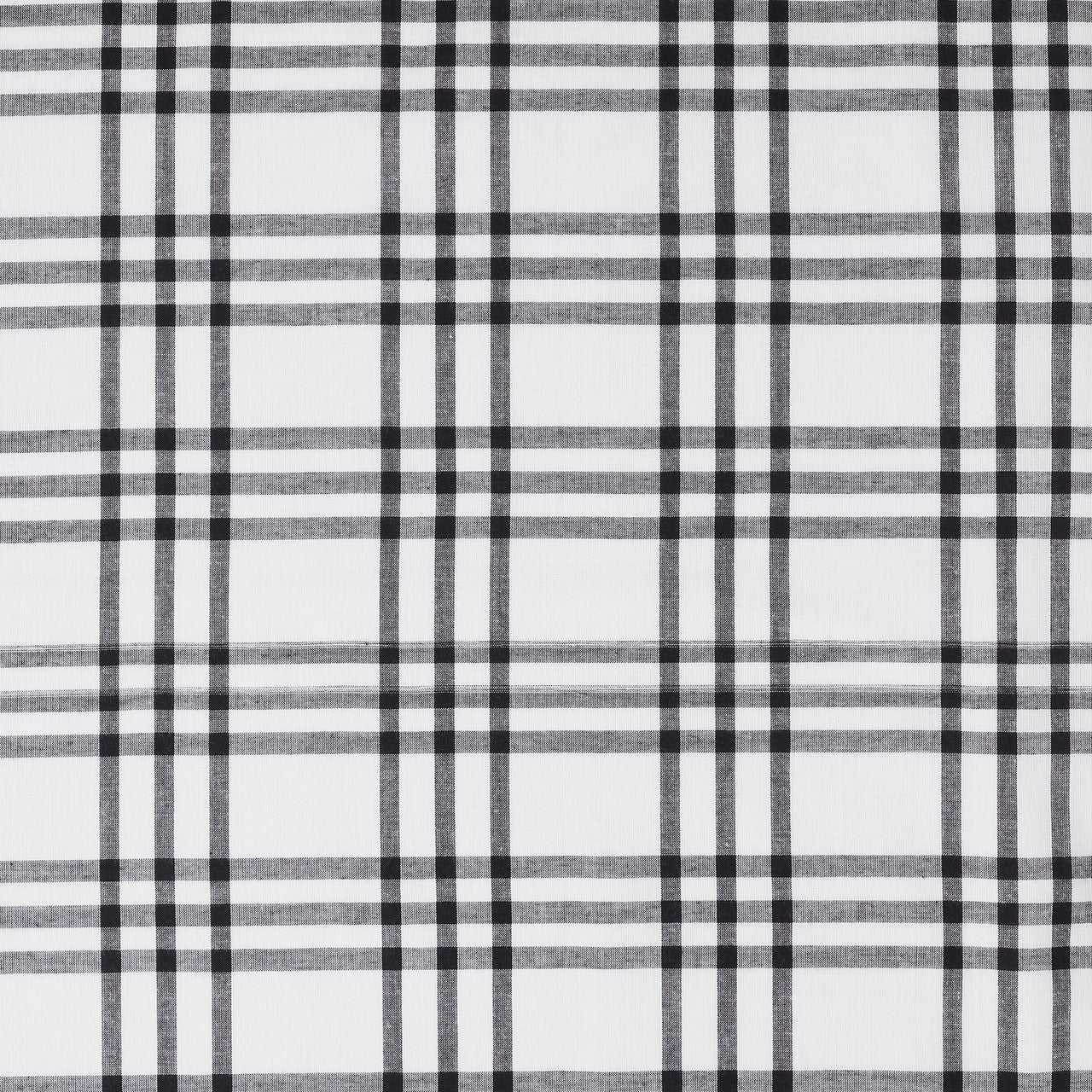 Sawyer Mill Black Plaid Short Panel Curtain Set of 2 63x36 VHC Brands