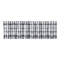 Sawyer Mill Black Plaid Valance Curtain 16x72 VHC Brands - The Fox Decor