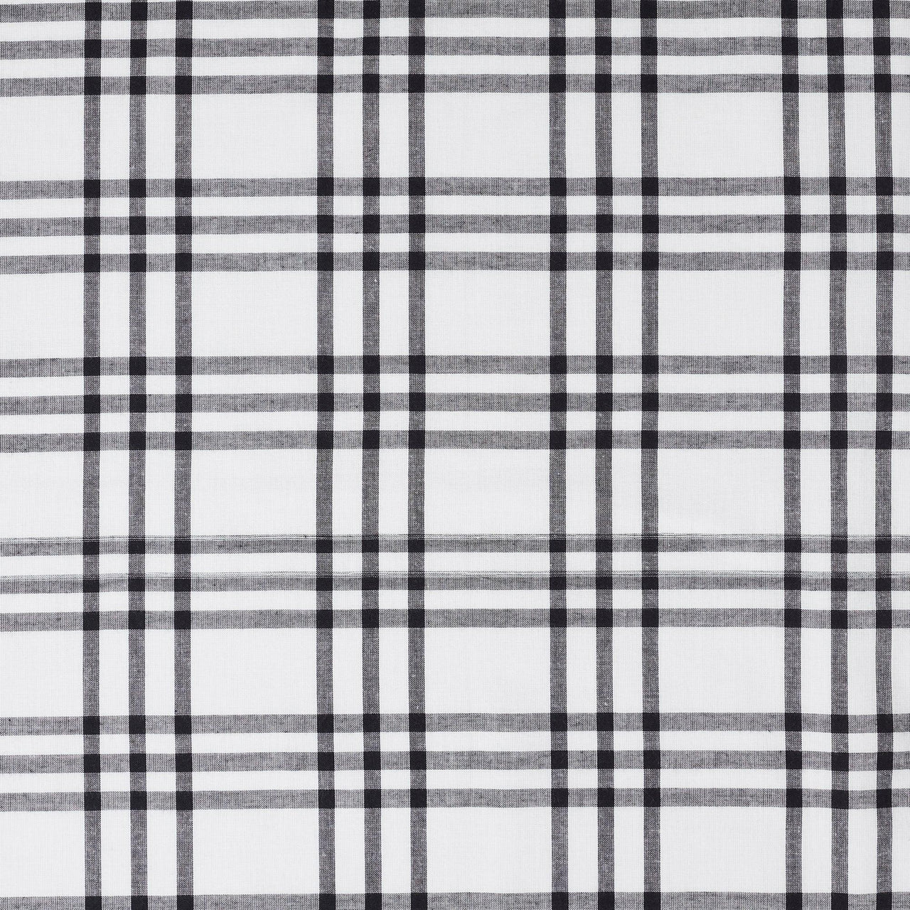 Sawyer Mill Black Plaid Valance Curtain 16x72 VHC Brands