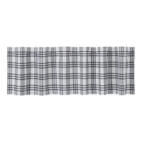 Sawyer Mill Black Plaid Valance Curtain 16x60 VHC Brands - The Fox Decor