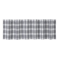 Thumbnail for Sawyer Mill Black Plaid Valance Curtain 16x60 VHC Brands