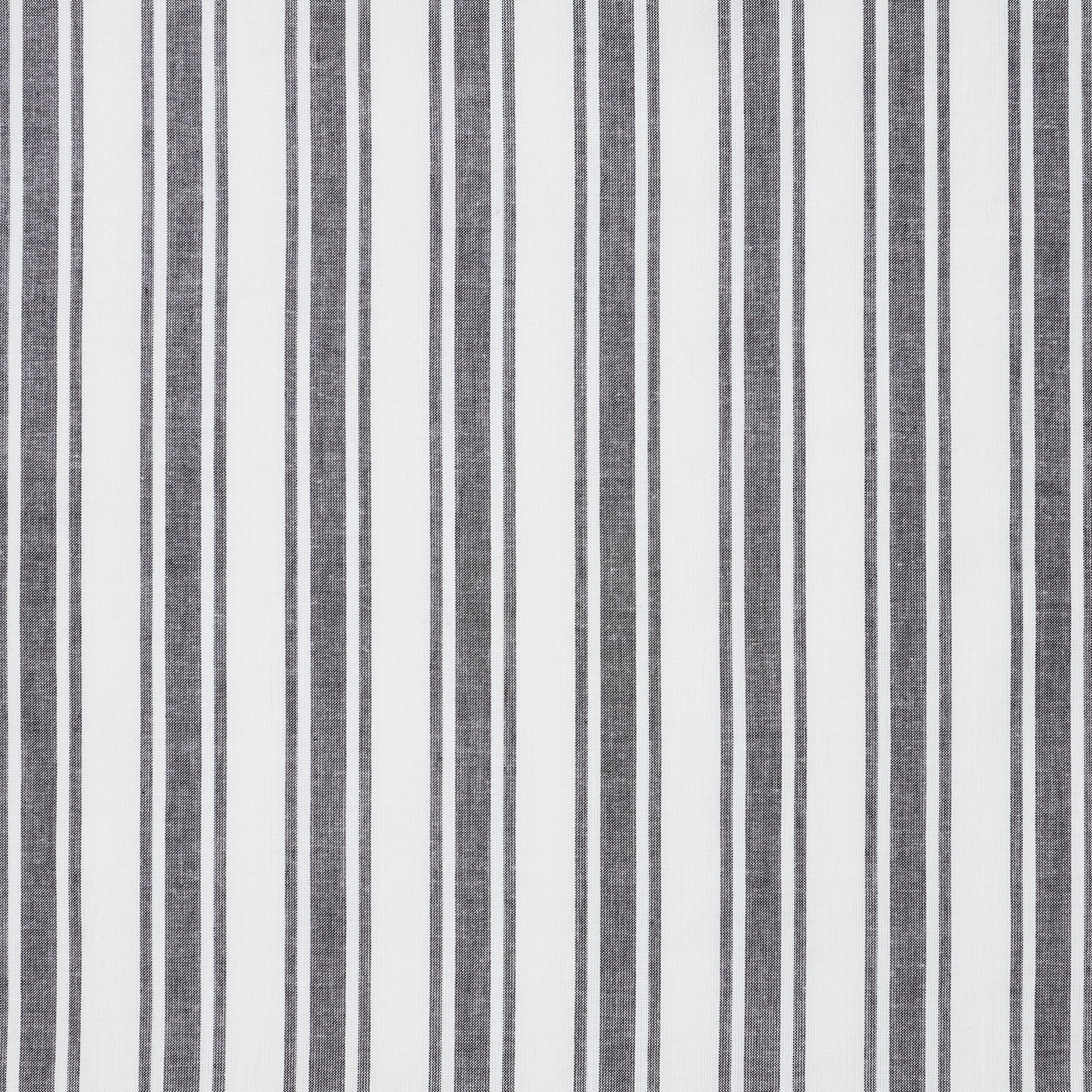 Sawyer Mill Black Ticking Stripe Prairie Long Panel Set of 2 84x36x18 VHC Brands - The Fox Decor