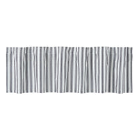 Thumbnail for Sawyer Mill Black Ticking Stripe Valance Curtain 16x60 VHC Brands