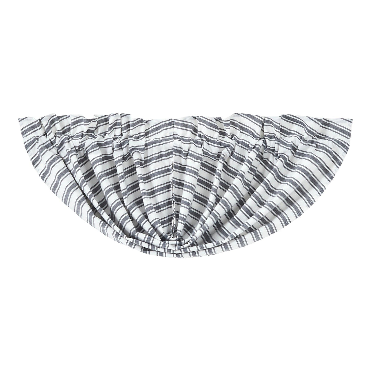 Sawyer Mill Black Ticking Stripe Balloon Valance Curtain 15x60 VHC Brands - The Fox Decor