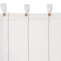 Thumbnail for Stitched Burlap White Panel Curtain Set of 2 84x40 VHC Brands