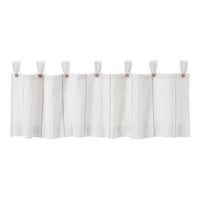 Thumbnail for Stitched Burlap White Valance Curtain 16x60 VHC Brands - The Fox Decor