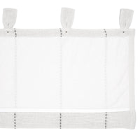 Thumbnail for Stitched Burlap White Valance Curtain 16x60 VHC Brands