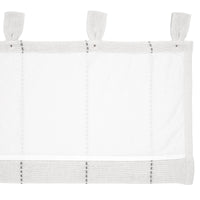 Thumbnail for Stitched Burlap White Valance Curtain 16x72 VHC Brands