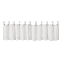 Thumbnail for Stitched Burlap White Valance Curtain 16x90 VHC Brands - The Fox Decor