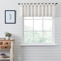 Thumbnail for Stitched Burlap White Valance Curtain 16x90 VHC Brands