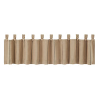 Thumbnail for Stitched Burlap Natural Valance Curtain 16x90 VHC Brands - The Fox Decor