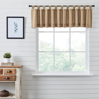 Thumbnail for Stitched Burlap Natural Valance Curtain 16x90 VHC Brands