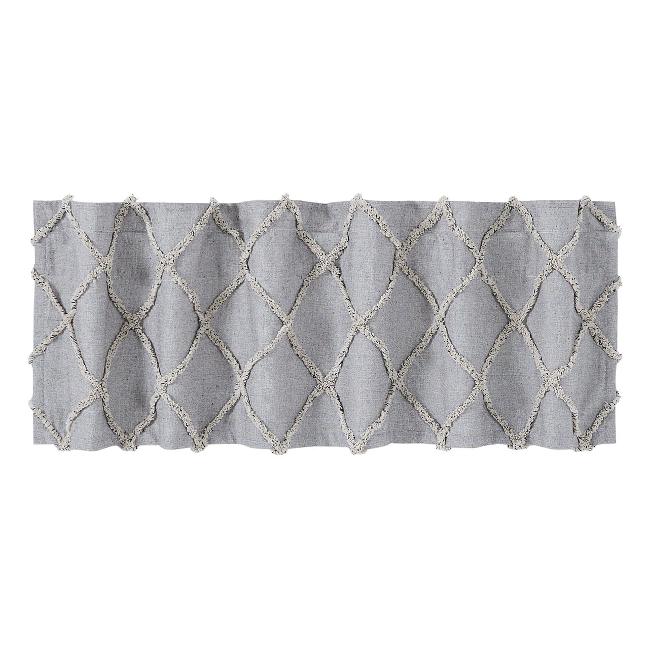 Frayed Lattice Creme & Black Valance 16x60 VHC Brands - The Fox Decor