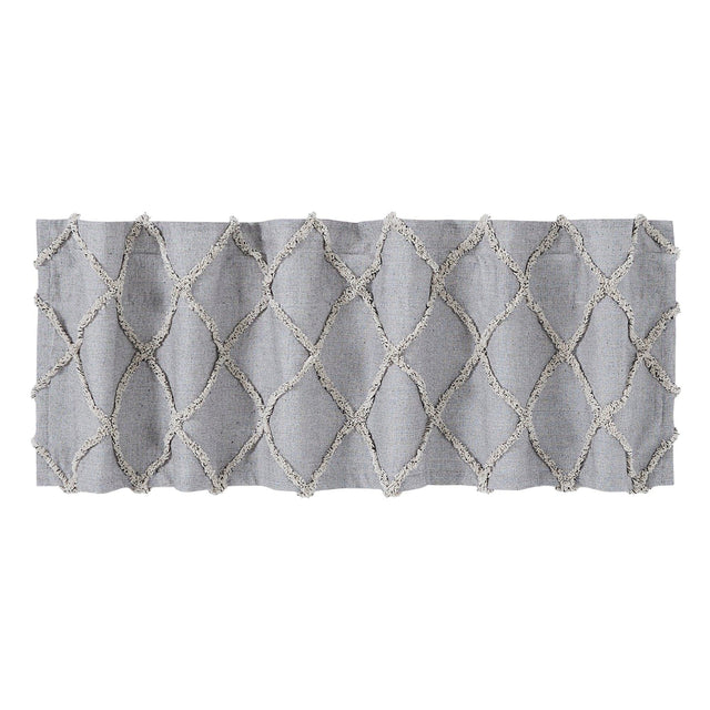 Frayed Lattice Creme & Black Valance 16x60 VHC Brands - The Fox Decor