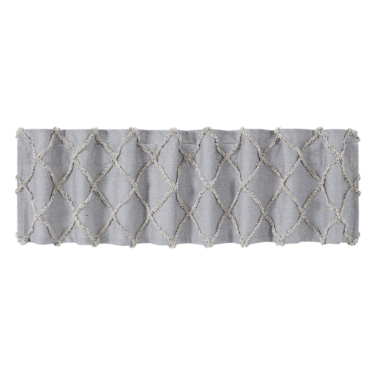 Frayed Lattice Creme & Black Valance 16x72 VHC Brands - The Fox Decor