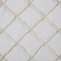 Thumbnail for Frayed Lattice Oatmeal Short Panel Curtain Set of 2 63x36 VHC Brands