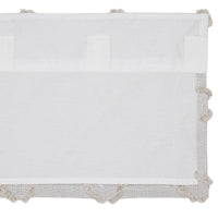 Thumbnail for Frayed Lattice Oatmeal Valance Curtain 16x72 VHC Brands