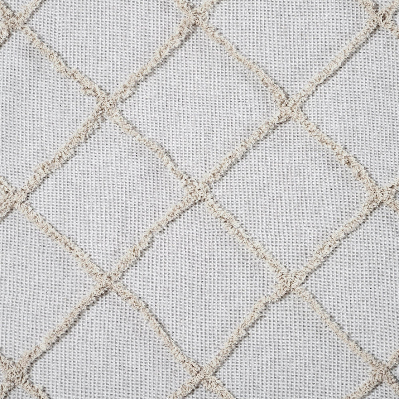 Frayed Lattice Oatmeal Valance Curtain 16x72 VHC Brands - The Fox Decor