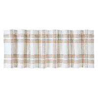 Thumbnail for Wheat Plaid Valance Curtain 19x72 VHC Brands - The Fox Decor