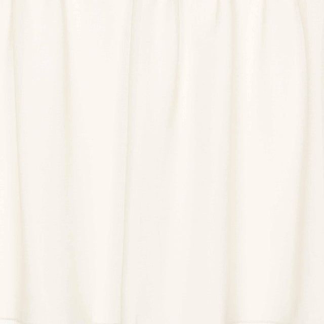 Tobacco Cloth Antique White Valance Curtain Fringed 16x90 - The Fox Decor